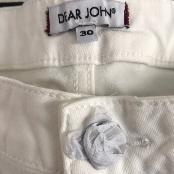 NWT Dear John Gisele High Rise White Skinny 30 - Picture 6 of 14